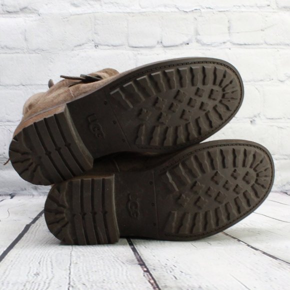 UGG Insulated Zip Winter Ankle Boots Size 6.5 - Picture 6 of 9